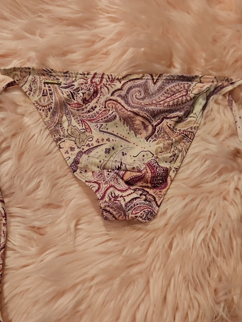 Victoria's Secret 2014 Gold Toggle Paisley Bikini